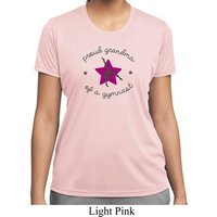 Ladies Gymnastics Shirt Proud Grandma Moisture Wicking Tee T-Shirt