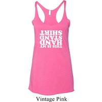 Ladies Gymnastics Tanktop Handstand Shirt Tri Blend Racerback Tank Top
