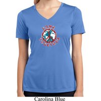 Ladies Peace Shirt Come Together Moisture Wicking V-neck Tee
