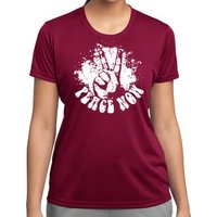 Ladies Peace Shirt Peace Now Moisture Wicking Tee T-Shirt