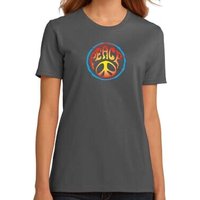 Ladies Peace Shirt Psychedelic Peace Organic Tee T-Shirt