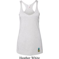 Ladies Pineapple Patch Bottom Print Triblend Racerback