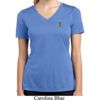 Ladies Pineapple Patch Pocket Print Moisture Wicking V-neck