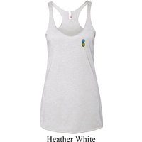 Ladies Pineapple Patch Pocket Print Tri Blend Racerback