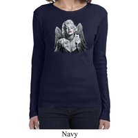 Ladies Shirt Marilyn Butterfly Long Sleeve Tee T-Shirt