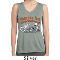 Ladies Shirt Smoke Em Sleeveless Moisture Wicking Tee