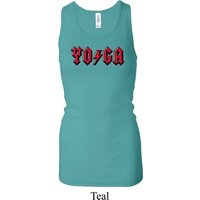 Ladies Tanktop Classic Rock Yoga Longer Length Racerback Tank