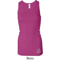 Ladies Tanktop Hindu Patch Bottom Print Longer Length Racerback Tank