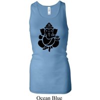 Ladies Tanktop Shadow Ganesha Longer Length Racerback Tank