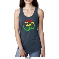 Ladies Yoga Rasta Aum Ideal Racerback