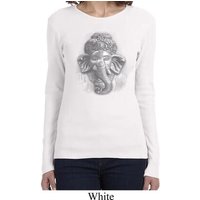 Ladies Yoga Shirt 3D Ganesha Lights Long Sleeve Tee