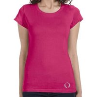Ladies Yoga Shirt Enso Bottom Print Longer Length Tee T-Shirt