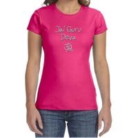 Ladies Yoga Shirt Jai Guru Deva Crewneck Tee T-Shirt
