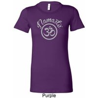 Ladies Yoga Shirt Namaste Om Longer Length Tee T-Shirt