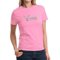Ladies Yoga Shirt Yoga Spelling Tee T-Shirt