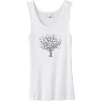 Ladies Yoga Tank Top Grey Tree of Life Organic Tanktop