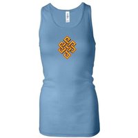 Ladies Yoga Tanktop Endless Knot Longer Length Racerback Tank Top