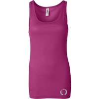 Ladies Yoga Tanktop Enso Bottom Print Longer Length Tank Top