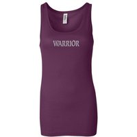 Ladies Yoga Tanktop Warrior Text Longer Length Tank Top