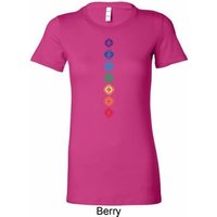 Ladies Yoga Tee Diamond Chakras Longer Length Shirt