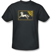 Lord Of The Rings Kids T-Shirt Rohan Banner Youth Charcoal Tee