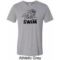 Mens Black Penguin Power Swim Tri Blend Tee