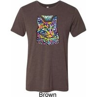 Mens Cat Tee Love Cat Tri Blend Tee