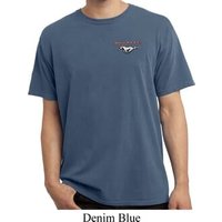 Mens Ford Tee Mustang Pocket Print Pigment Dyed T-shirt
