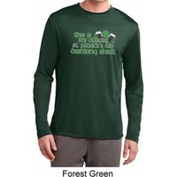 Mens Irish Shirt Official Drinking Shirt Dry Wicking Long Sleeve Tee