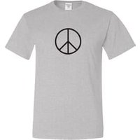 Mens Peace Shirt Basic Peace Black Tall Tee T-Shirt