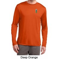 Mens Pineapple Patch Pocket Print Moisture Wicking Long Sleeve