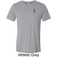 Mens Pineapple Patch Pocket Print Tri Blend T-shirt