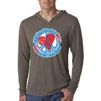 Mens Shirt All You Need is Love Lightweight Hoodie Tee T-Shirt