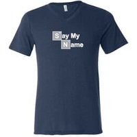 Mens Shirt Say My Name Tri Blend V-neck Tee T-Shirt