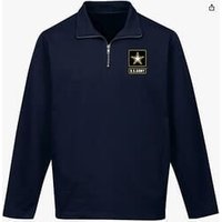 Mens US Army 1/4 Zip Sweatshirt - No Hood