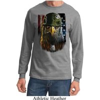 Mens USA Tee American Eagle Long Sleeve