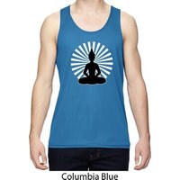 Mens Yoga Meditating Buddha Dry Wicking Tank Top