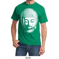 Mens Yoga Shirt Big Buddha Head Tee T-Shirt