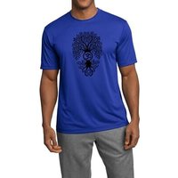 Mens Yoga Shirt Black Bodhi Tree Moisture Wicking Tee T-Shirt