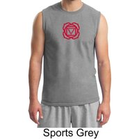 Mens Yoga Shirt - Muladhara Root Chakra Adult Muscle Shirt