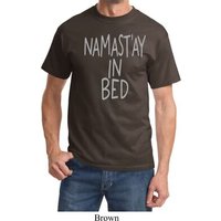 Mens Yoga Shirt Namastay In Bed Tee T-Shirt