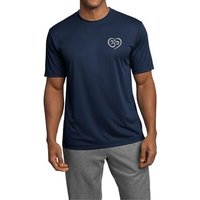 Mens Yoga Shirt OM Heart Pocket Print Moisture Wicking Tee T-Shirt
