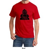 Mens Yoga Shirt Shadow Buddha Tee T-Shirt