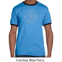 Mens Yoga Shirt Thin OM Ringer Tee T-Shirt