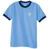 Mens Yoga Shirt White Lotus OM Pocket Print Ringer Tee T-Shirt