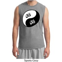 Mens Yoga Shirt Yin Yang AUM Muscle Tee T-Shirt