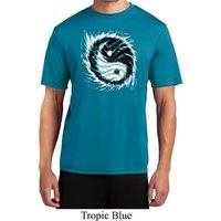 Mens Yoga Shirt Yin Yang Sun Moisture Wicking Tee T-Shirt