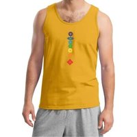 Mens Yoga Tanktop Floral Chakras Tank Top