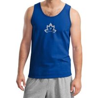 Mens Yoga Tanktop Grey Namaste Lotus Tank Top