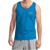 Mens Yoga Tanktop OM Heart Pocket Print Tank Top